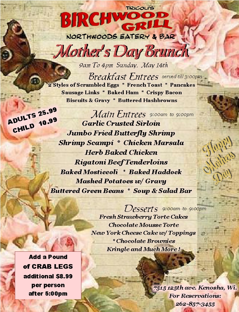 Birchwood Grill Eatery and Bar in Kenosha, WI